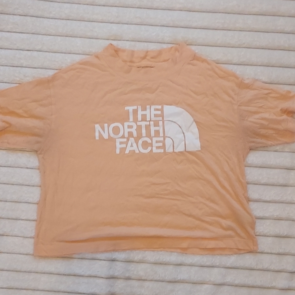 4/$18 The North Face Peach T-Shirt with White Logo
